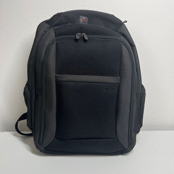 Solo Metropolitan 17" Inch Laptop Backpack with Removable Sleeve Black Grey - Picture 1 of 14